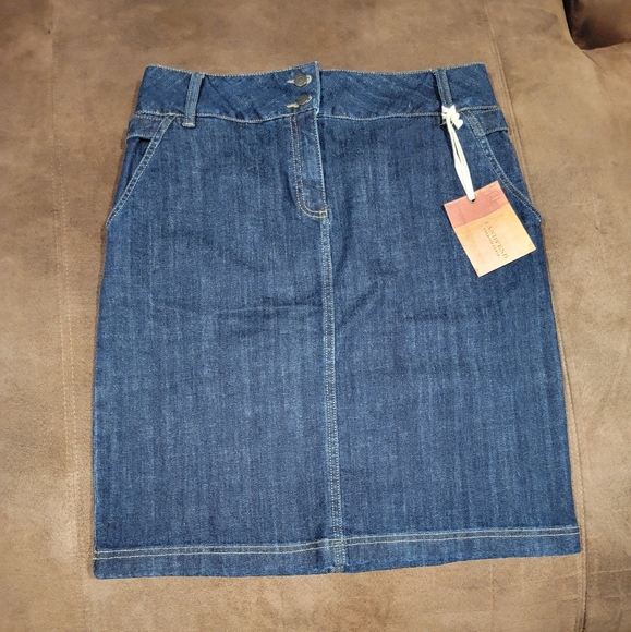 Lands' End Dresses & Skirts - Lands' End Classic Blue Denim Pencil Skirt